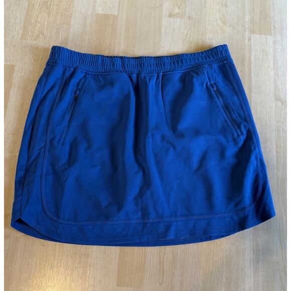 CJ Banks Womens 1X Blue Knit Skort Skirt Stretch Golf Tennis New - Picture 1 of 8